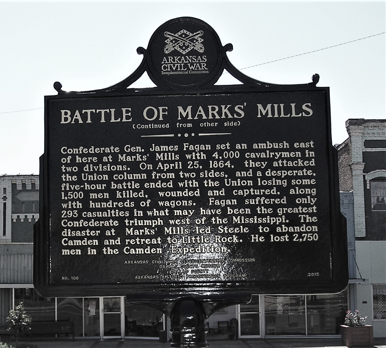 Battle of Marks' Mills Marker