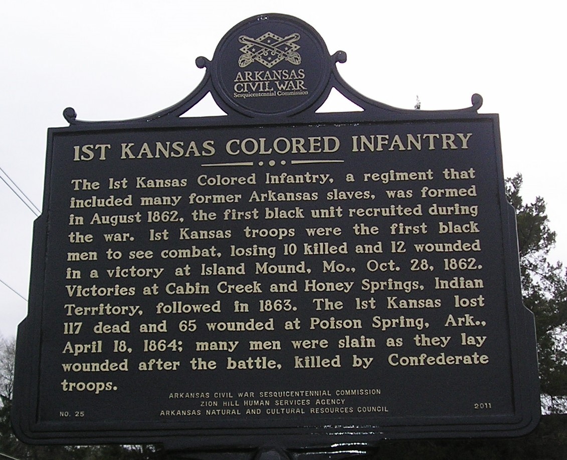 First Kansas Colored Infantry Marker