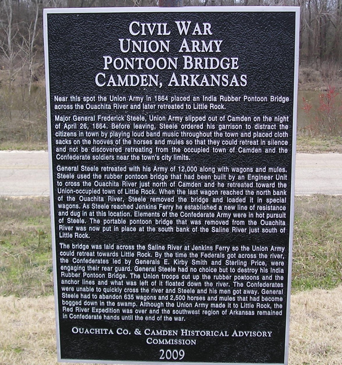 Union Army Pontoon Bridge Marker