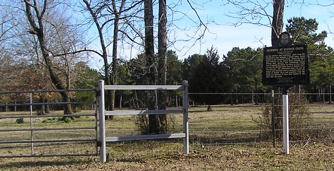 Skirmish at Guesses Creek Marker